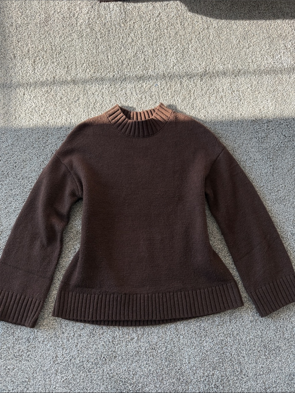 Classic Brown RollNeck Women's Sweater
